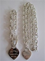 Two Tiffany style bracelet & necklace
