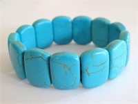 Turquoise panel bracelet