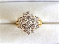 18ct yellow gold Diamond ring approx 2cts