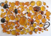 Amber cabachons large quantity