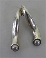 Pair sterling silver earrings 14grams