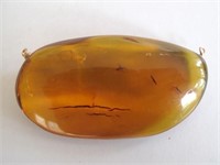 Large oval piece amber some inclusions