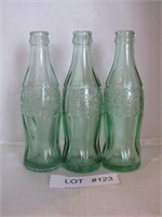 3 Vintage Coca Cola Bottles