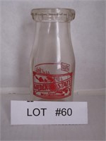 Vintage Golden State Pint Milk Bottle