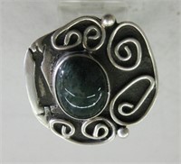 Abstract Native American Sterling Silver Ring
