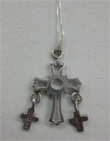 Sterling Silver Silver Cross Necklace
