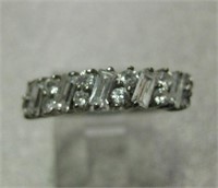 Sterling Silver Marked CZ Ring
