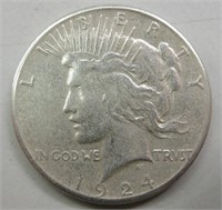 1924-S Silver Peace Dollar