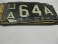 Lot of 3 Vintage License Plates