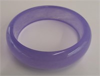 Purple Jade Bangle Bracelet