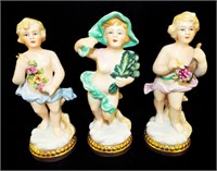Group Of 3 V. A. Portugal Porcelain Figurines