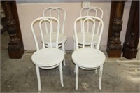 Painted Round Back Tavern Chairs.