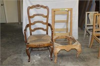 One Arm Chair with Hand Carved