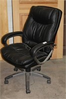 Office Chair in Black Leather Like