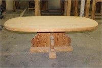 Solid Pine Oval French Farm Table on