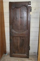 Antique Door Panel with Hinges