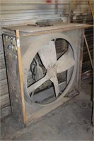 Electric Floor Fan in Wood Frame.