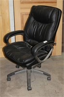 Office Chair in Black Leather Like
