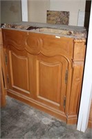 Solid Wood Buffet with Two Cabinet Doors