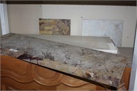 Four Solid Stone Polished Panels