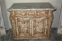 Marble Topped Commode in Shabby Chic