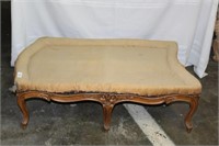 Antique Padded Bench to Pair with Chair
