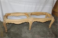 Highly Carved Bench with Six Legs