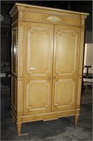 Armoire in Gold painted Finish with