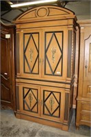 Four Door Armoire with Arched Top