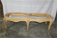 Highly Carved Bench with Six Legs