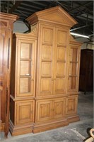 Armoire with Flanking Display Cases