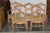 Dining Chairs with Inset Rush