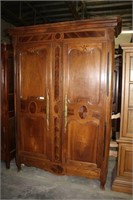 Antique Armoire with Crown Molding Over