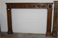 Oxford Mantle with Carved Lions Heads