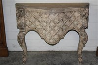 Two Legged Console Table with Deep Drop