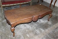 Antique Coffee Table with Serpentine