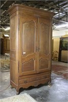 Antique Armoire with Hand Cut