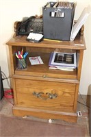 Wood Office Cabinet with Slide Out