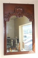 Large Wood Mirror in Dark Finish