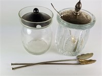 MISC LOT STERLING SILVER PIECES JELLY JAR