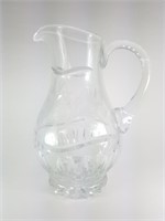 LARGE CUT CRYSTAL PITCHER