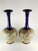 PAIR OF ROYAL DOULTON SLATERS VASES