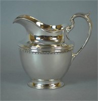 GORHAM STERLING FOOTED WATER PITCHER