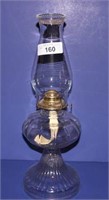 Vintage Glass Oil Lamp with Chimney