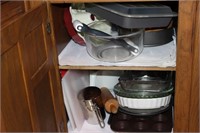Selection of Bakeware- contents of Cabinet