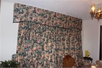 Nice Floral Curtains with Cornice Board