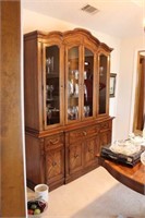 Thomasville Lighted China Cabinet with Glass