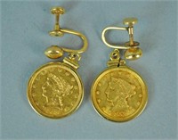 (2) $2 1/2 US CORONET HEAD GOLD COINS