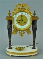 FRENCH EGYPTIAN REVIVAL MANTEL CLOCK