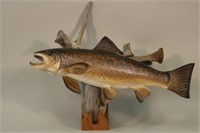22.5" Brown Trout Hand Carved By William Sikkema